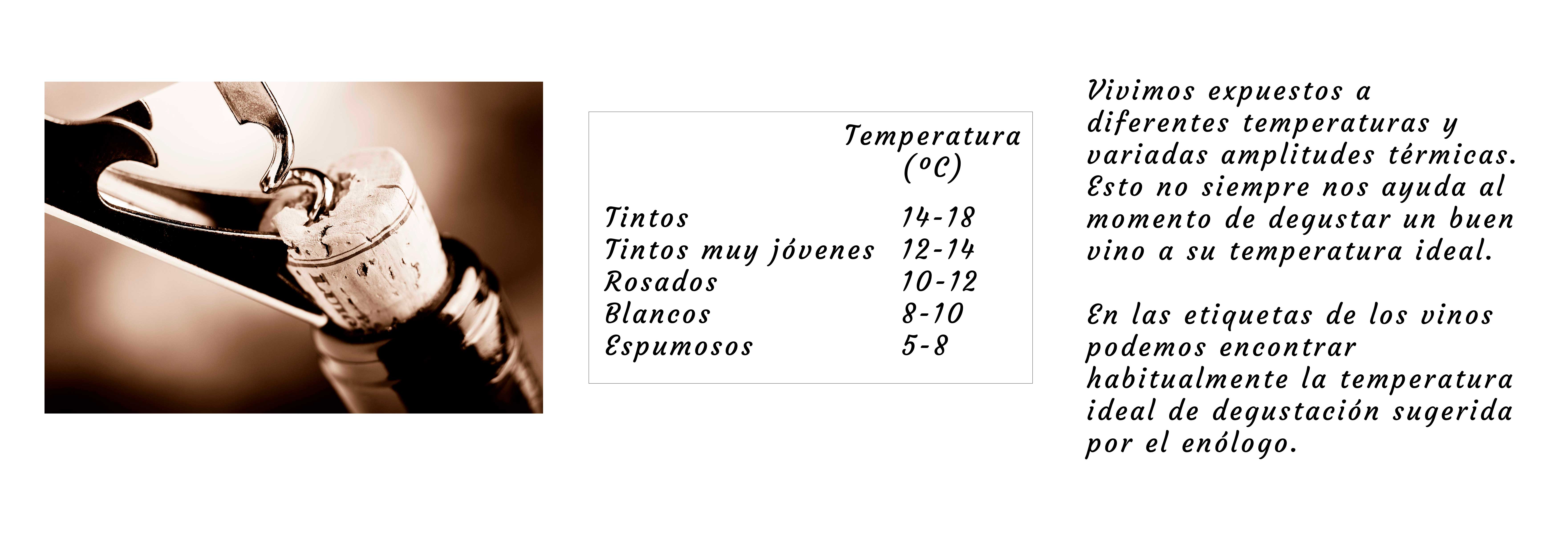 Temperatura ideal - Vinos